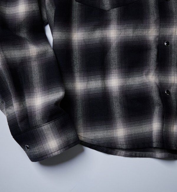  「【Sourcream】ウエスタンオンブレチェックシャツ」|シャツ・ブラウス|