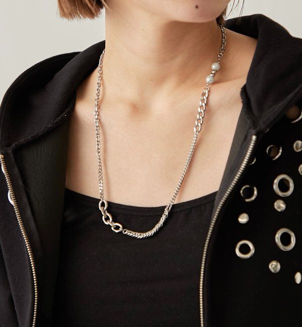  「メニーミックスチェーンネックレス」|ネックレス|