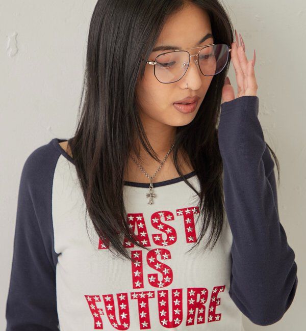  「ダブルブリッジメタルグラス」|ピアス|