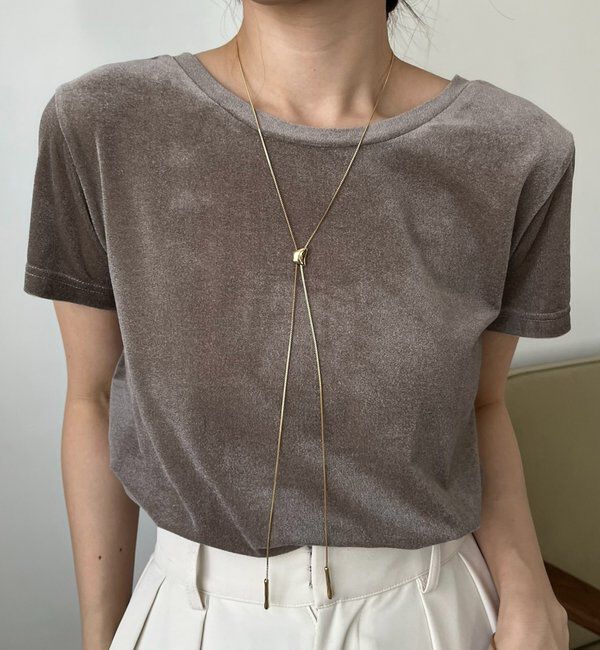  「〈GOLDY/ゴールディ〉ループタイロングネックレス」|リング|