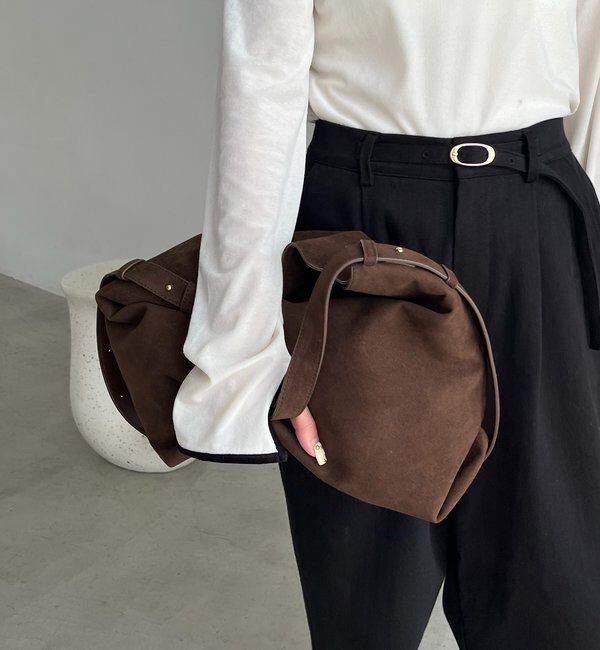  「【WEB限定カラー・ブラック/大容量】2WAYワンハンドルバッグ」|トートバッグ|