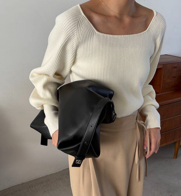  「【WEB限定カラー・ブラック/大容量】2WAYワンハンドルバッグ」|トートバッグ|