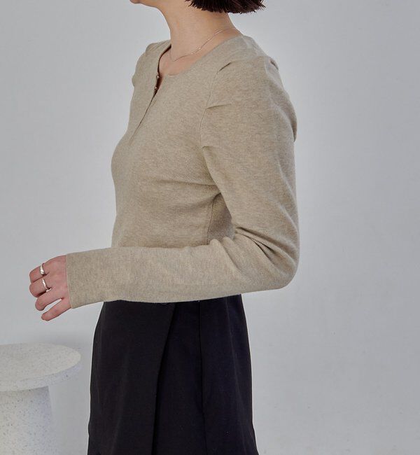  「ホックヘンリーパフニット」|ニット・セーター|