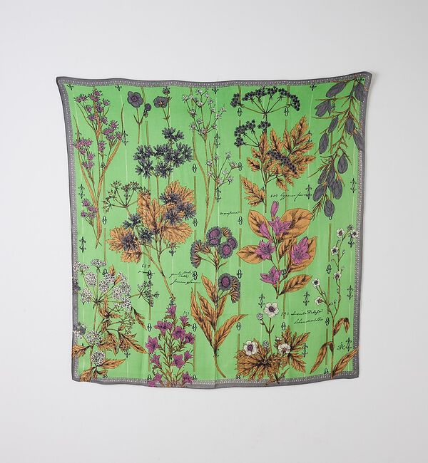 collex「【manipuri/マニプリ】ウールシルクストール120&times;120」|マフラー|グリーン