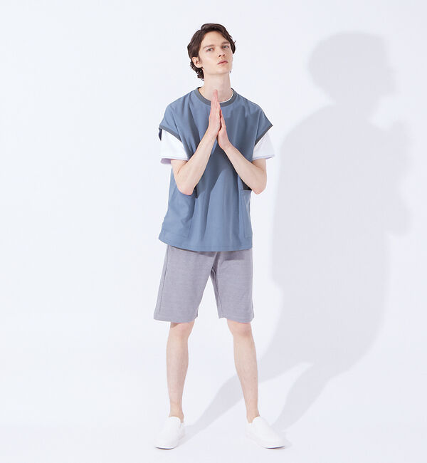 ABAHOUSE「【Comfortable】ダブルポケット ベスト / ノースリーブ Tシャツ」|ベスト・ジレ|