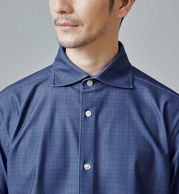 ABAHOUSE「【FLEX SHIRTS】マルチストレッチ スラブ チェック シャツ」|シャツ・ブラウス|