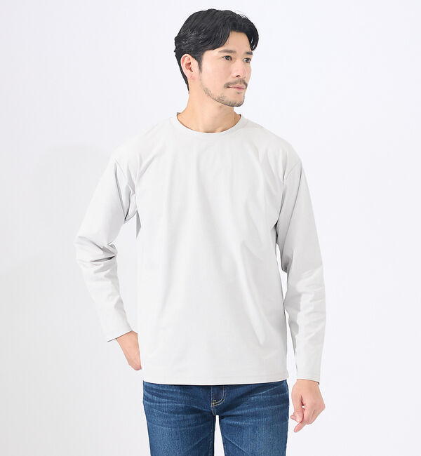ABAHOUSE「【速乾 / DRY MAX】長袖Tシャツ」|Tシャツ・カットソー|グレージュ
