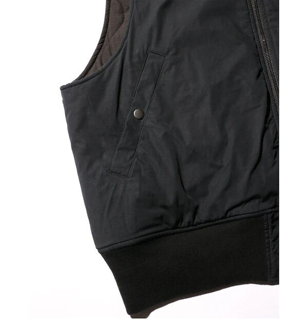 ABAHOUSE「【MADE IN STANDARD】 BLACK MA-1 VEST REVER」|ベスト・ジレ|