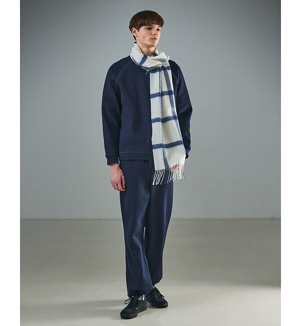 ABAHOUSE「ウール&times;カシミヤ　チェック マフラー / ON・OFF兼用」|マフラー|