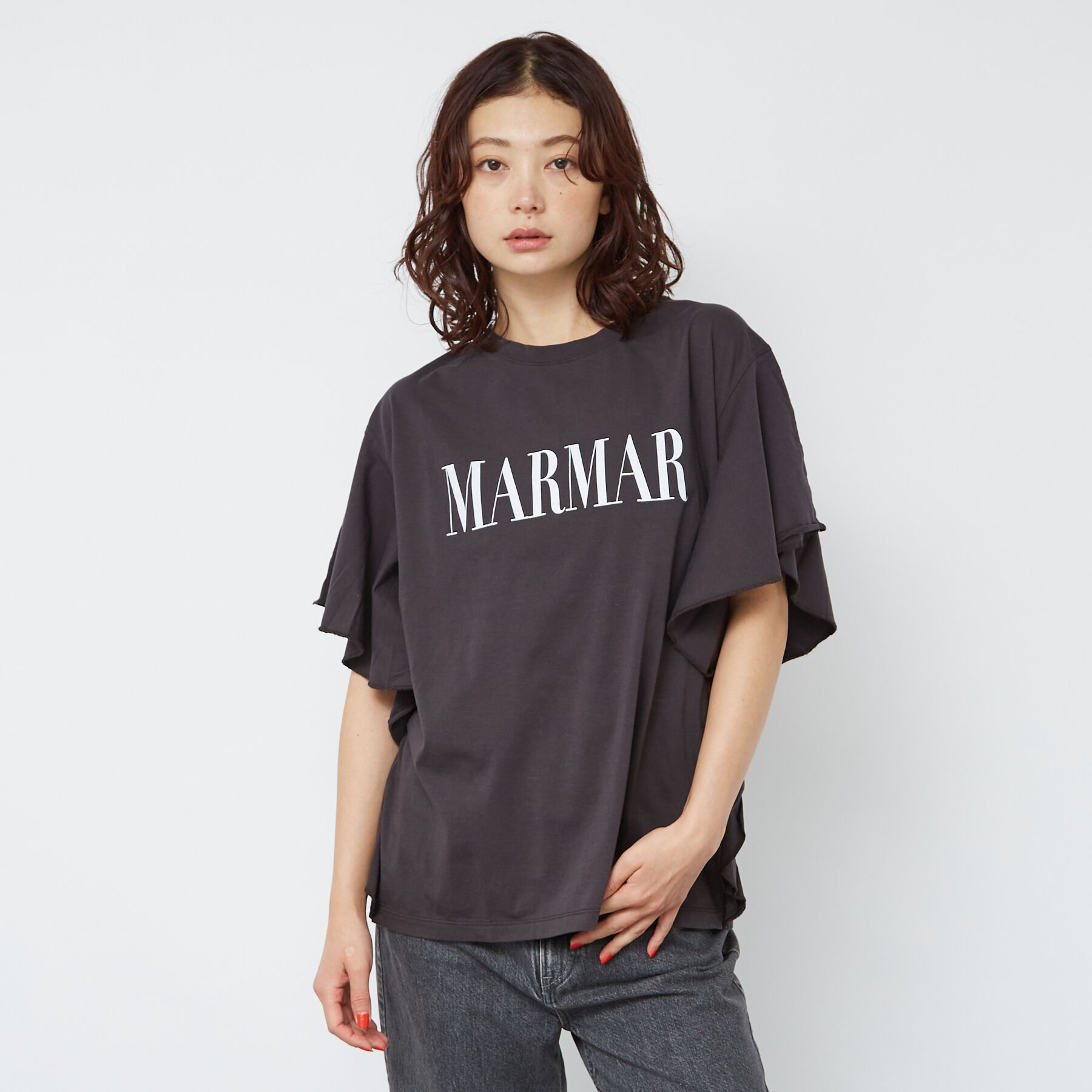 Rouge vif「＜別注＞【MICA&DEAL /マイカアンドディール】ロゴTシャツ / フレアス」|Tシャツ・カットソー|