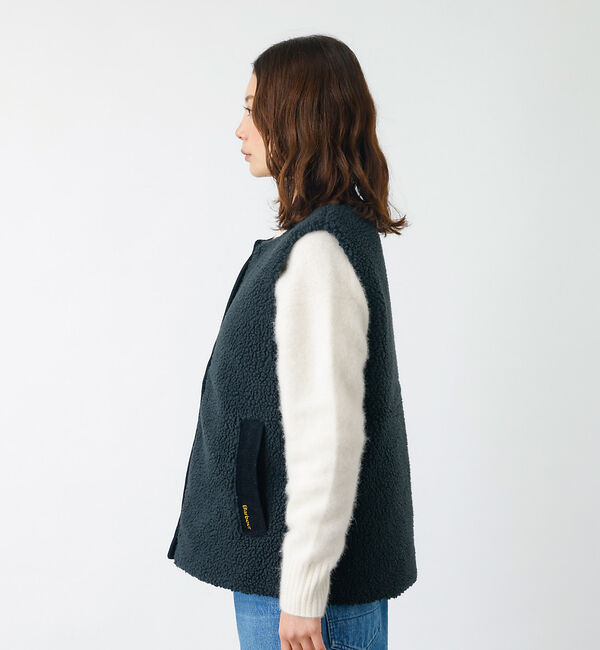 Rouge vif「【BARBOUR/バブアー】DULSIE LINER / ボアベスト / WEB」|ベスト・ジレ|