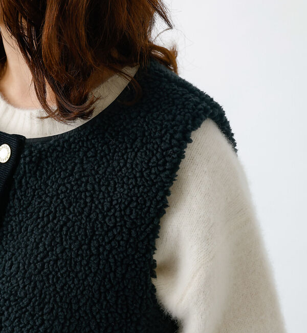 Rouge vif「【BARBOUR/バブアー】DULSIE LINER / ボアベスト / WEB」|ベスト・ジレ|