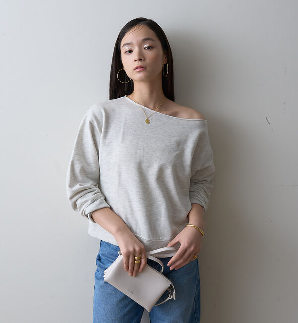Rouge vif「【一部店舗限定】オフショルルーズスウェット」|スウェット・ジャージ|