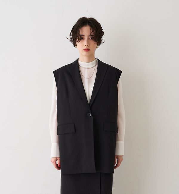 Rouge vif「【セットアップ対応】テーラーカラージレ」|ダウンベスト・ベスト|