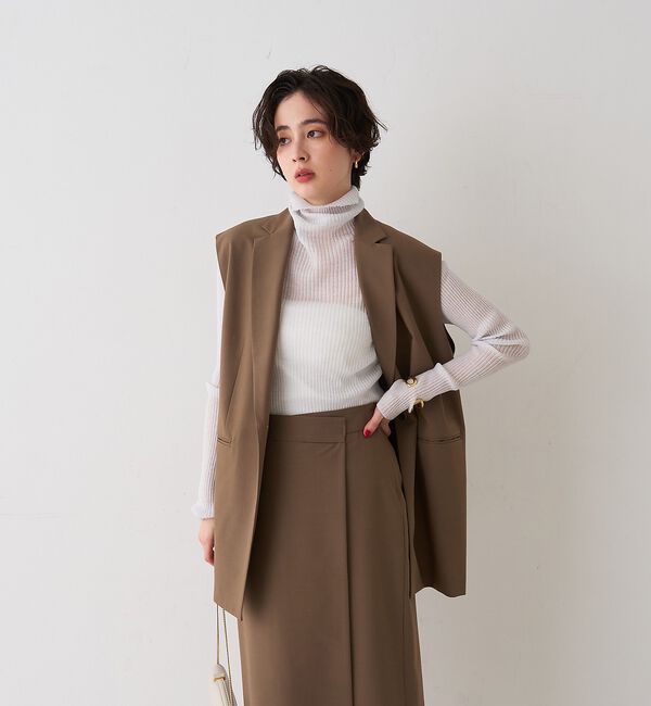 Rouge vif「【セットアップ対応】テーラーカラージレ」|ダウンベスト・ベスト|