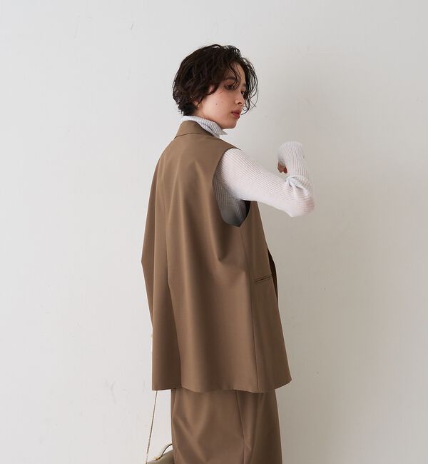 Rouge vif「【セットアップ対応】テーラーカラージレ」|ダウンベスト・ベスト|