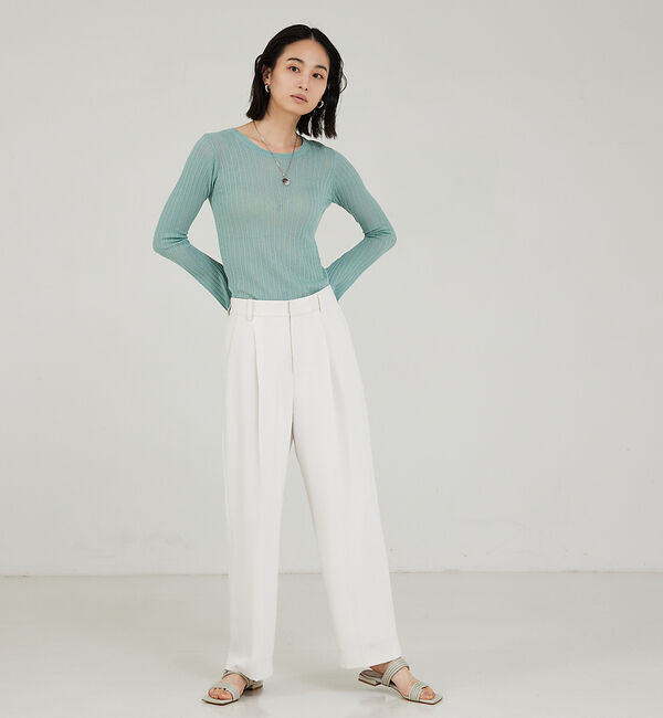 qualite「【セットアップ対応】マットサテンストレートパンツ」|その他|