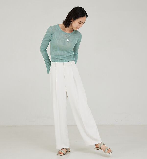 qualite「【セットアップ対応】マットサテンストレートパンツ」|その他|