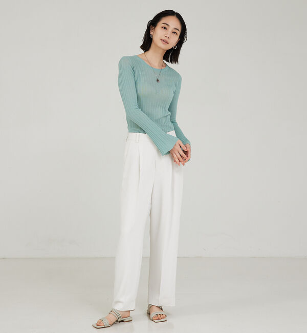 qualite「【セットアップ対応】マットサテンストレートパンツ」|その他|