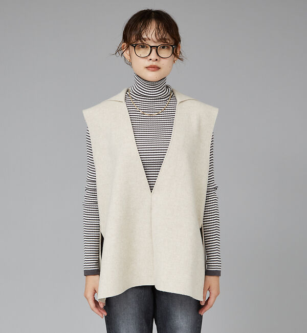 qualite「【PROTAGONISTA】セーラーカラーベスト」|ベスト・ジレ|