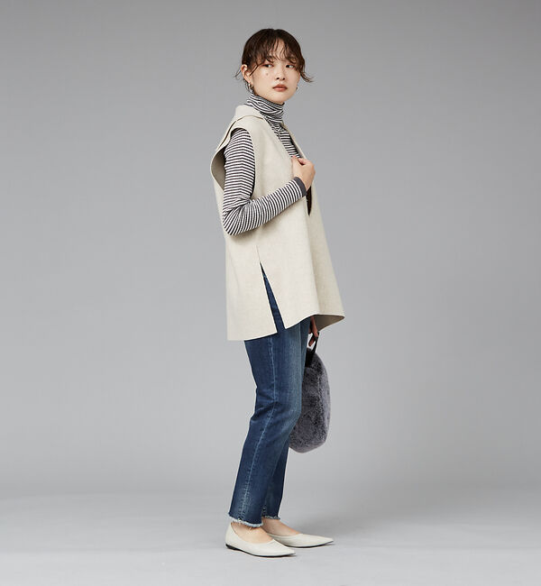 qualite「【PROTAGONISTA】セーラーカラーベスト」|ベスト・ジレ|