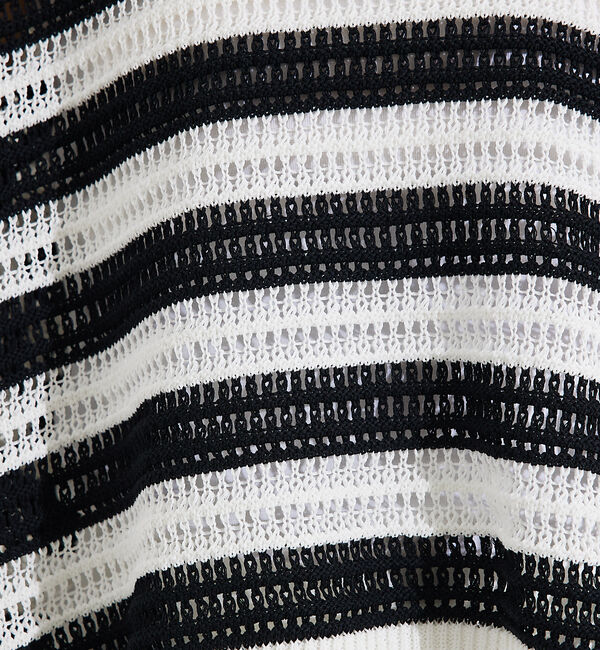 qualite「透かしガータースクエアニット」|Tシャツ・カットソー|