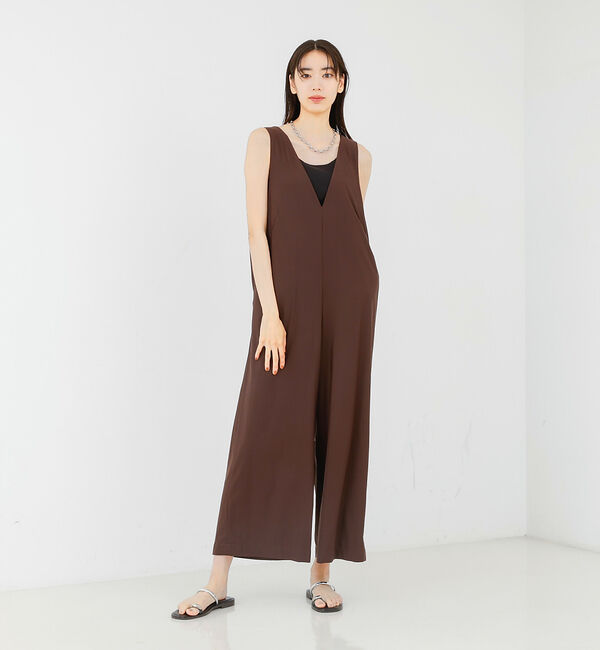 qualite「【接触冷感＆UV】クールトリコットオールインワン」|オールインワン|