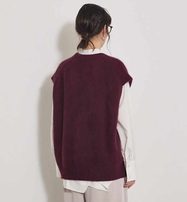 qualite「【重ね着を格上げ】フォックスウールジレ」|ベスト・ジレ|