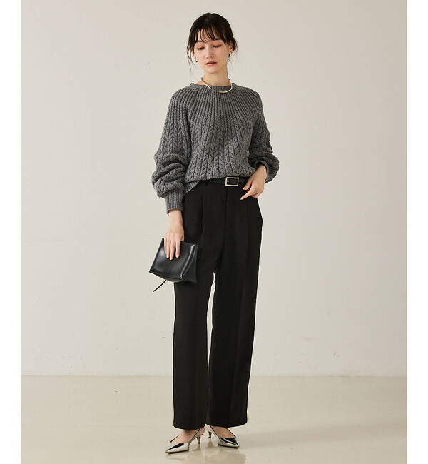 qualite「【セットアップ対応】センタープレスストレートパンツ」|その他|