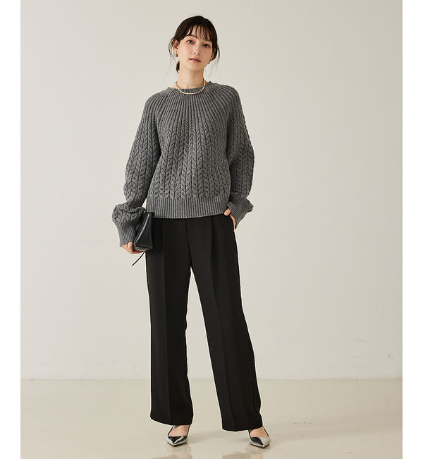 qualite「【セットアップ対応】センタープレスストレートパンツ」|その他|