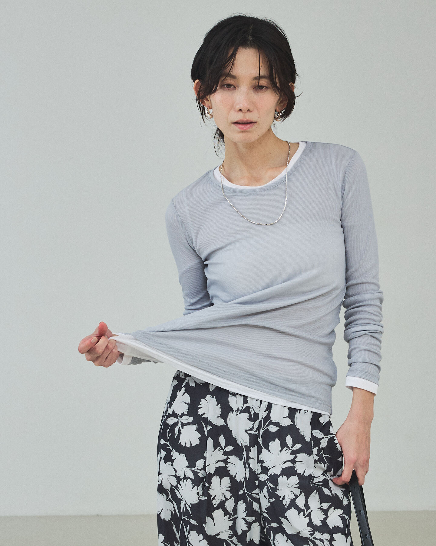 qualite「シアーテレコロングスリーブT」|Tシャツ・カットソー|