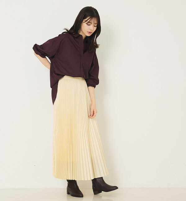 abahouse mavie「メンズライクオーバーシャツ」|シャツ・ブラウス|