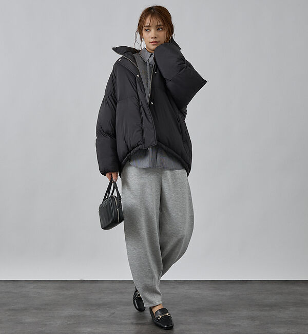 abahouse mavie「【non-no掲載】中綿オーバースタンドブルゾン」|ブルゾン・スタジャン|