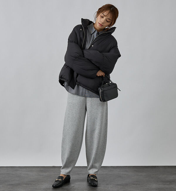 abahouse mavie「【non-no掲載】中綿オーバースタンドブルゾン」|ブルゾン・スタジャン|