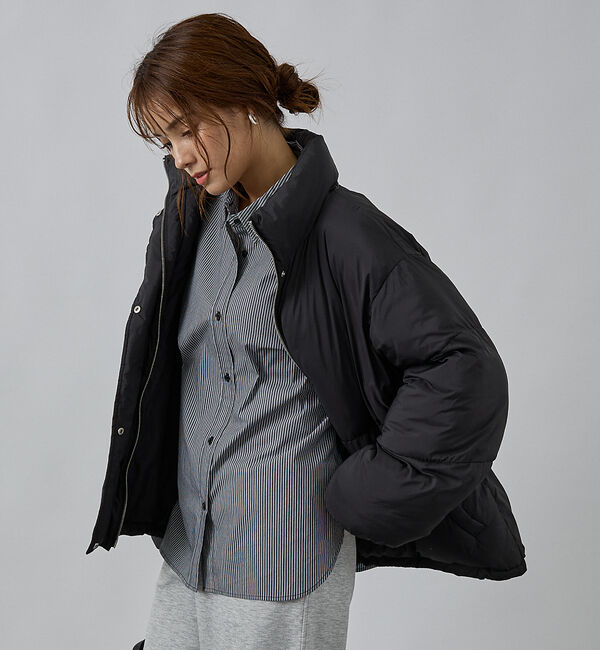 abahouse mavie「【non-no掲載】中綿オーバースタンドブルゾン」|ブルゾン・スタジャン|