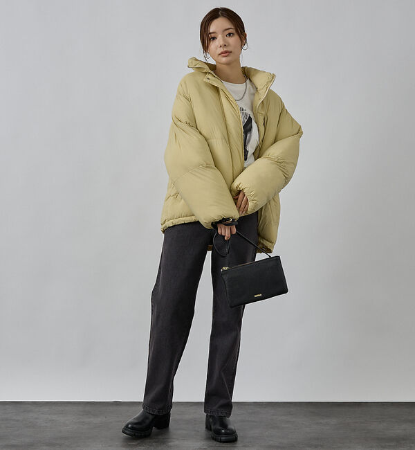 abahouse mavie「【non-no掲載】中綿オーバースタンドブルゾン」|ブルゾン・スタジャン|