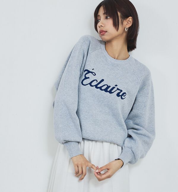 abahouse mavie「【新色追加】ロゴジャガードニット」|ニット・セーター|