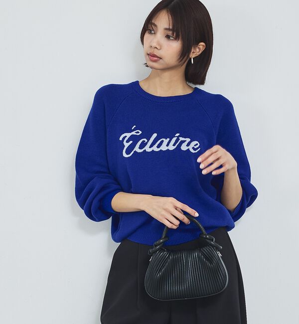 abahouse mavie「【新色追加】ロゴジャガードニット」|ニット・セーター|