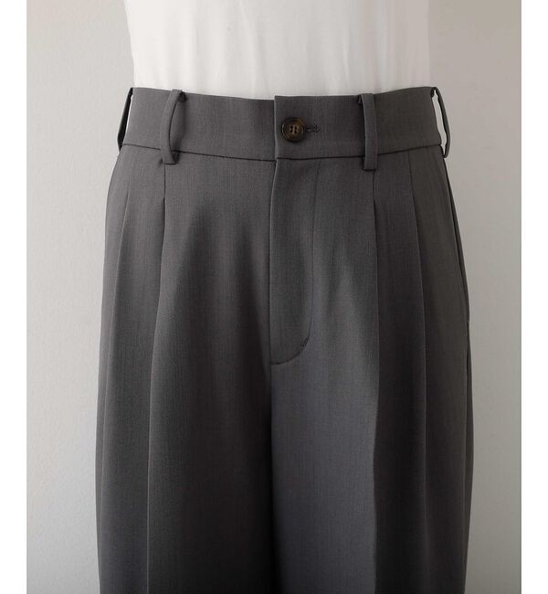 abahouse mavie「【後ろウエストゴム】タックワイドスラックス　m_01/シーズンレス/メンズライク」|その他|