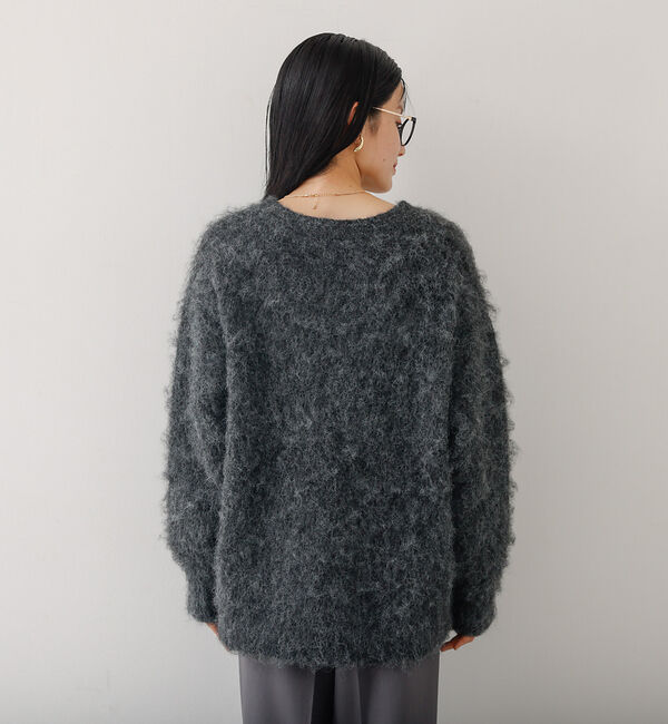 abahouse mavie「ブラッシュドVネックニット」|ニット・セーター|