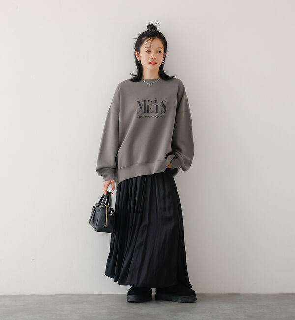 abahouse mavie「ヴィンテージサテンギャザースカート」|スカート|