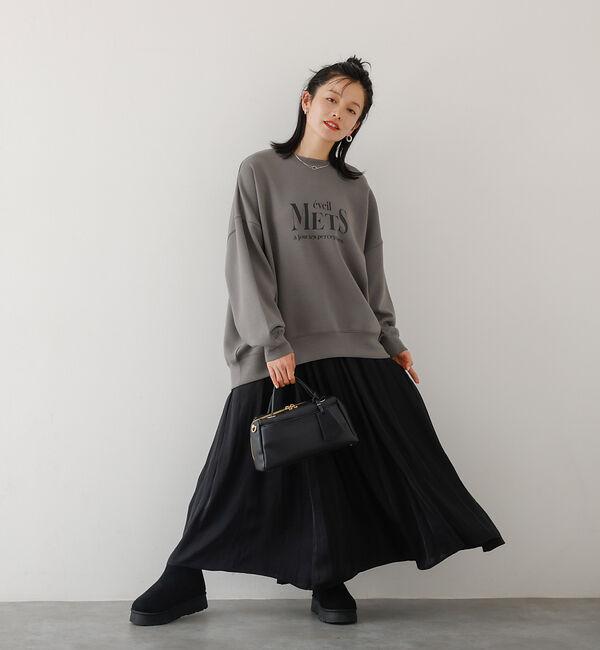 abahouse mavie「ヴィンテージサテンギャザースカート」|スカート|