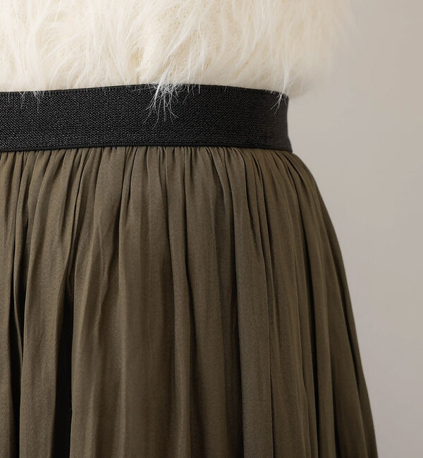 abahouse mavie「ヴィンテージサテンギャザースカート」|スカート|