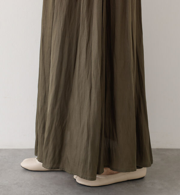 abahouse mavie「ヴィンテージサテンギャザースカート」|スカート|