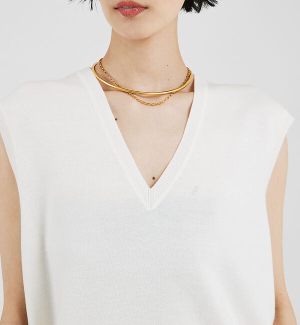 The Store by C' 「【COCUCA】スムースロングニットベスト」|ベスト・ジレ|