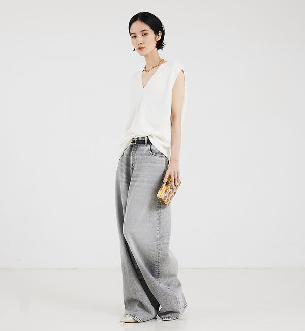 The Store by C' 「【COCUCA】スムースロングニットベスト」|ベスト・ジレ|