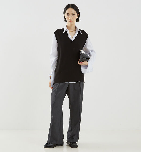 The Store by C' 「【COCUCA】スムースロングニットベスト」|ベスト・ジレ|