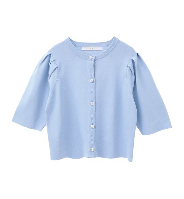 TIARA「ビジューボタンカーディガン」|カーディガン|