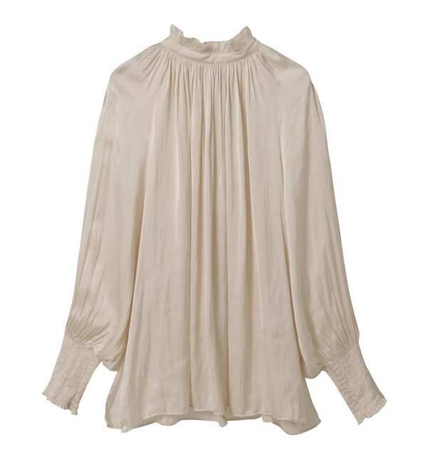 TIARA「【定番】2wayフリルネックギャザーブラウス」|シャツ・ブラウス|