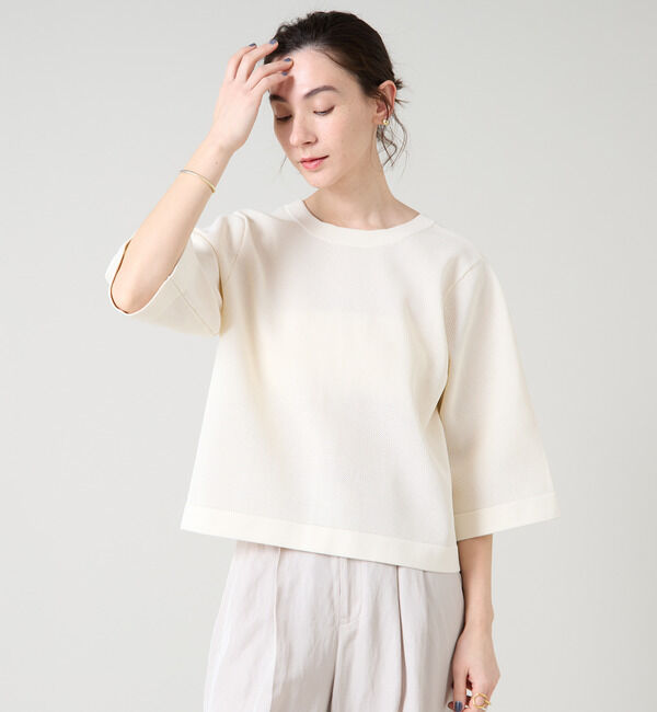 Liesse「メッシュ編みニットトップス」|ニット・セーター|